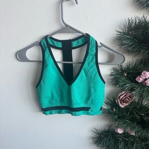 New Balance Teal and Black Sports Bra